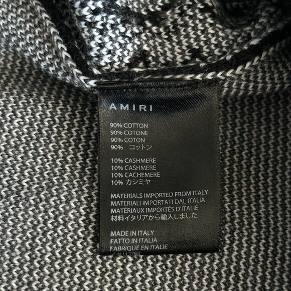 Amiri Black & White Bandana Crochet Basketball Shorts - Picture 4 of 5